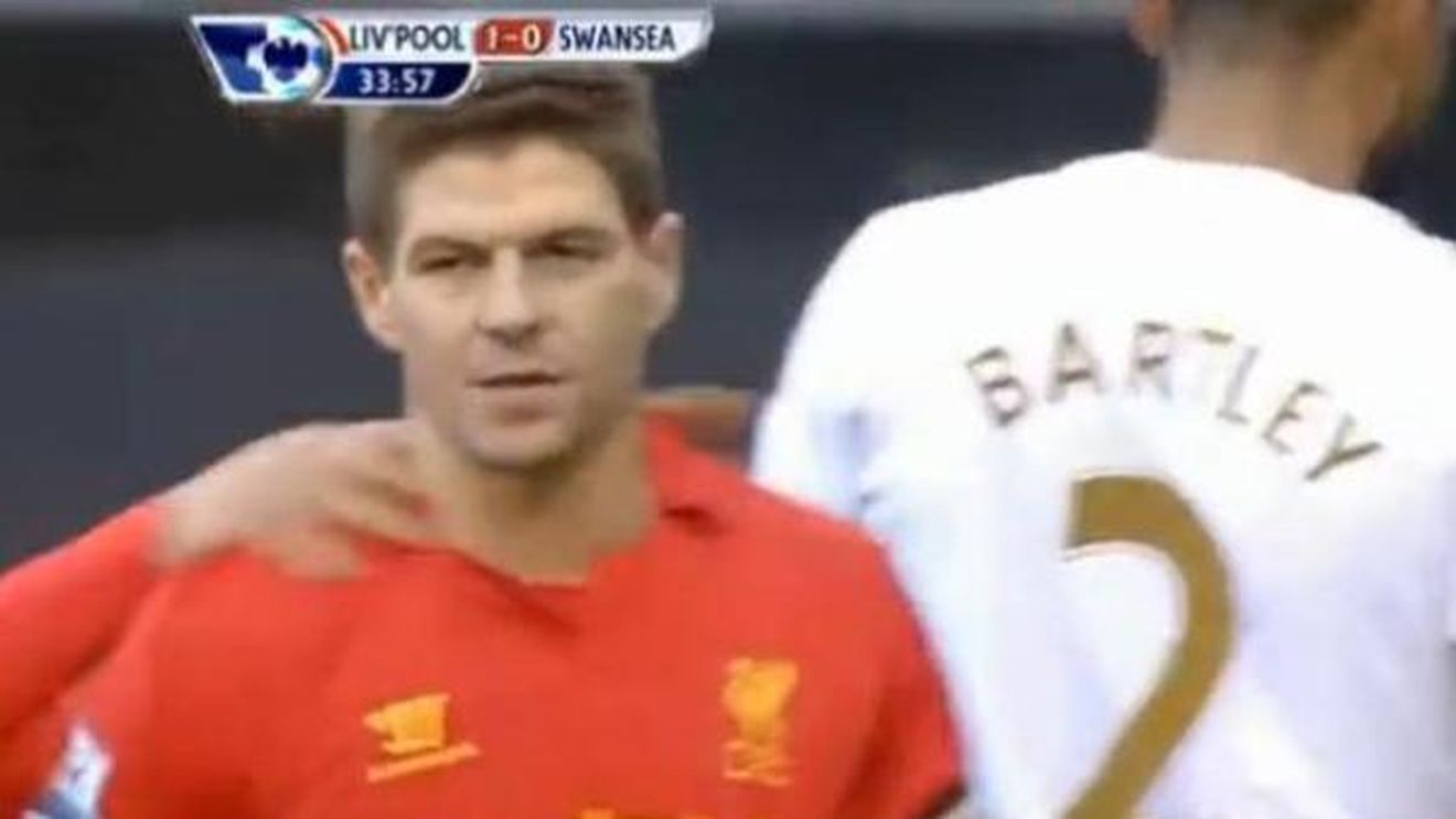 I-a revenit onoarea!** VIDEO Gerrard - primul gol reușit de Liverpool cu Swansea, de la promovarea oaspeților! Meci de gală pentru "cormorani"