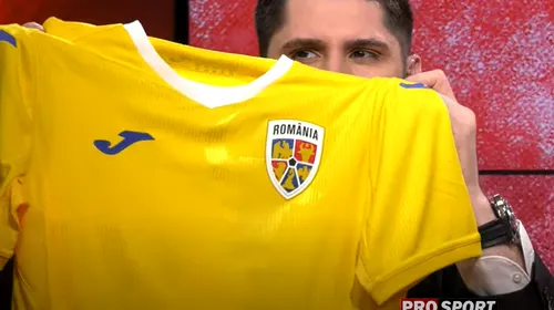 Tricoul naționalei României, prezentat la ProSport Live! Prima reacție după anunțul FRF: „E frumos, un tricou de calitate!” | FOTO & VIDEO EXCLUSIV ProSport Live