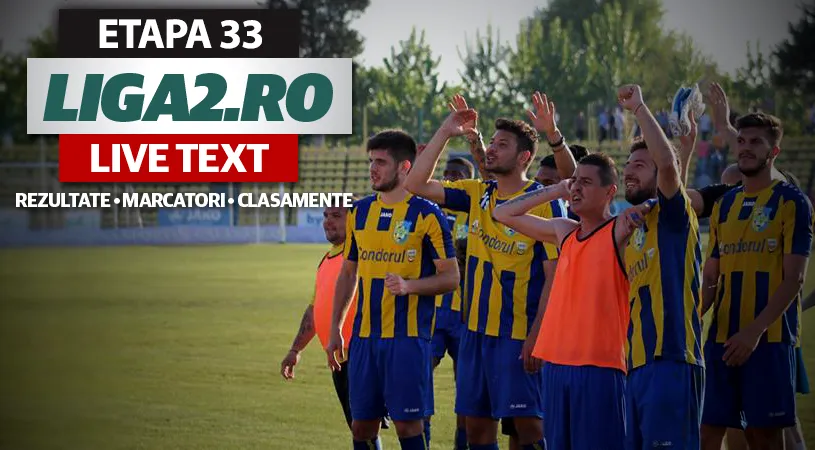 Dunărea Călărași a promovat matematic în Liga 1, FC Hermannstadt o va urma în curând.** Foresta a fost făcută KO de UTA, iar Pandurii a obținut o victorie mare în derby-ul disperării