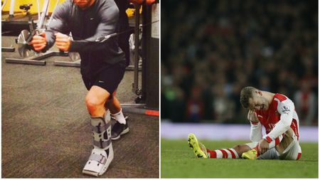 VIDEO și FOTO | Cu piciorul în ghips, se antrenează din greu pentru a reveni în tricoul lui Arsenal. Jack Wilshere: "Fac tot posibilul pentru a mă întoarce cât mai curând"