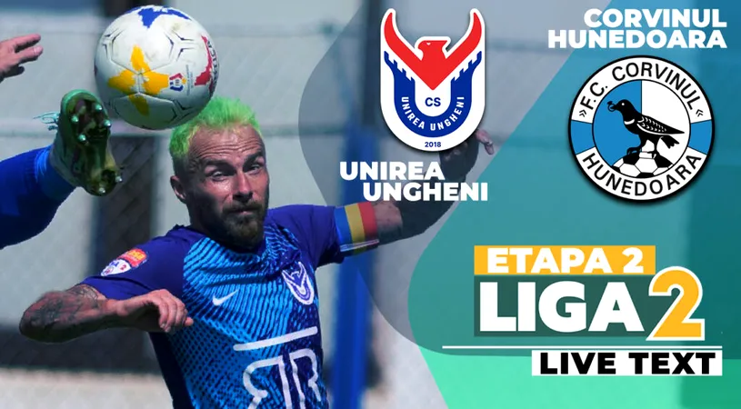 Corvinul întoarce scorul, câștigă și restanța cu Unirea Ungheni și urcă pe loc de play-off. Mureșenii rămân doar cu primul gol înscris și cu primul joc disputat cu adevărat acasă în Liga 2