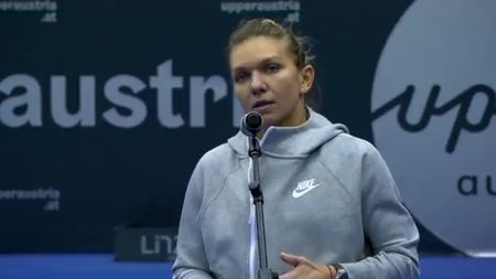 Simona Halep, nemulțumită în pofida debutului victorios de la Linz: „Am făcut pasul în spate!" Ce mesaj în limba română le-a transmis spectatorilor