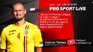 Primele două surprize la ProSport Live: Gabriel Tamaș este analistul emisiunii și vom fi în direct pe Prima Sport! Începem în forță astăzi, de la 16:00!