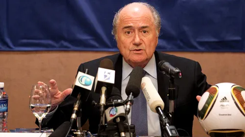 Sepp Blatter condamnă fotbalul defensiv:** „Încurajăm jocul cursiv! Poate reintroducem regula „golului de aur””