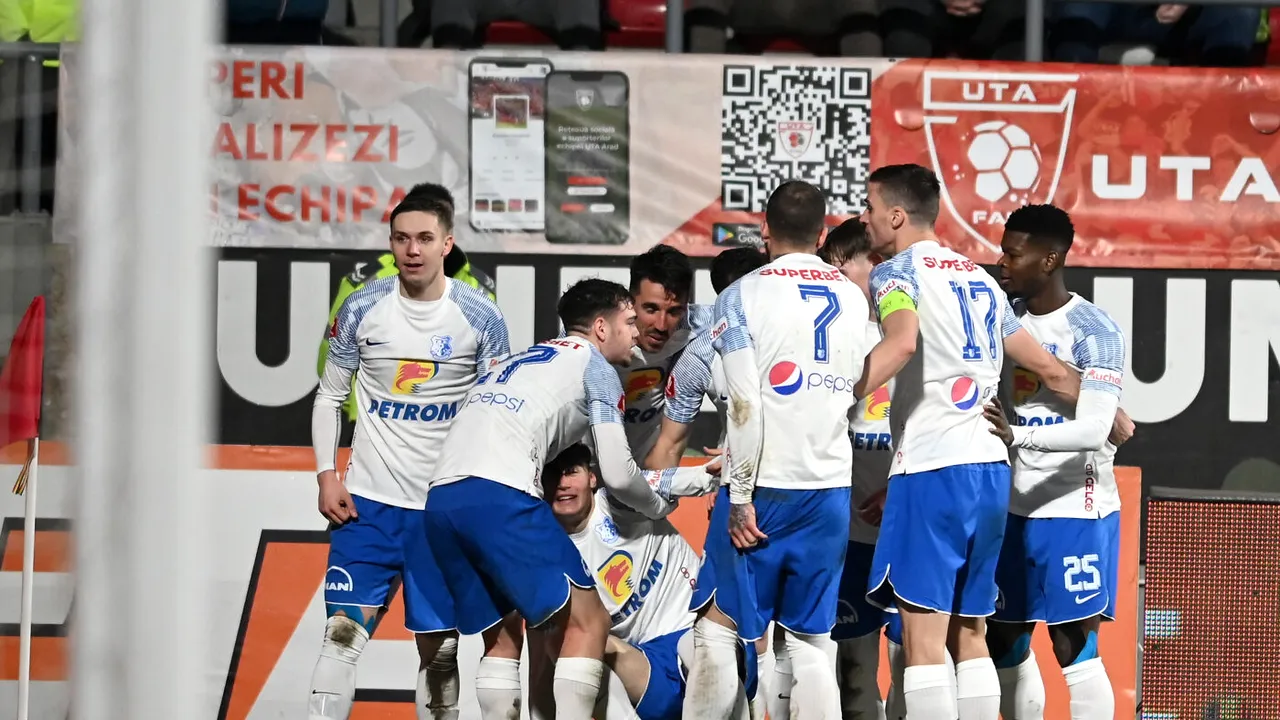 UTA - Farul Constanța 0-1! Sclipirea lui Mazilu face diferența la Arad! Trupa lui Gică Hagi rămâne pe primul loc în Superliga
