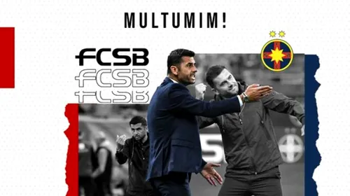 FCSB a anunțat oficial despărțirea de Nicolae Dică! Cine a mai părăsit clubul alături de tehnician