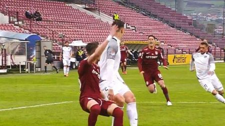 Arbitrajul din Liga 1, din nou în centrul discuțiilor! Cele două decizii controversate de la meciul dintre CFR și Academica Clinceni | FOTO