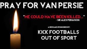 "Să ne rugăm pentru Van Persie!"** FOTO Olandezul lui United și Sir Alex, luați la mișto de presa engleză