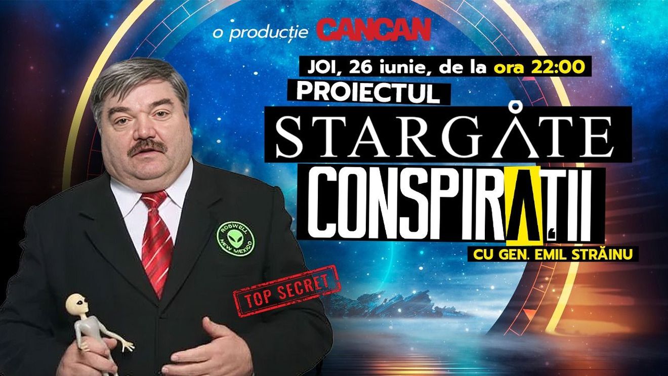 “Conspirații cu gen. Emil Străinu” începe joi, 26 iunie, de la 22:00, LIVE pe YouTube Cancan