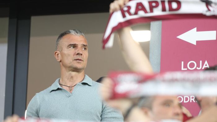 Primele imagini cu Daniel Pancu în Giulești, după ce a bătut palma cu Rapid! Alături de cine a fost surprins antrenorul