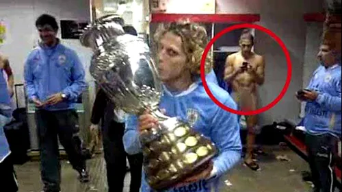 VIDEO Goi și fericiți!** Ei sunt campionii Americii de Sud! VEZI imagini din vestiarul Uruguayului