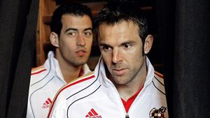 Carlos Marchena, la prima înfrângere cu naționala Spaniei, după 57 de partide