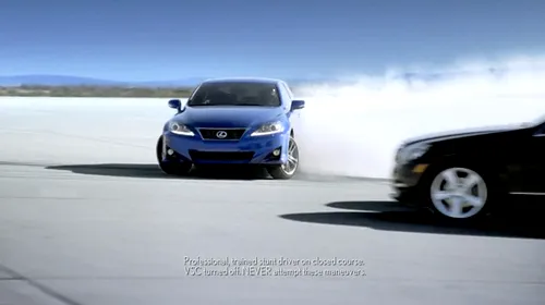SUPER VIDEO** Lexus ATACĂ‚ într-o reclamă Mercedes, Audi și BMW dintr-un foc!