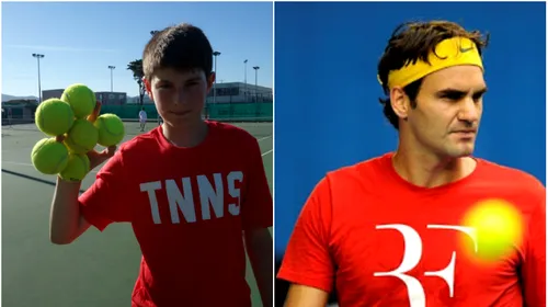 VIDEO | Un puști român este copia lui Federer. Cum îl imită la perfecțiune pe elvețian, dar și pe Nadal, Djokovic, Wawrinka, Dimitrov și Monfils