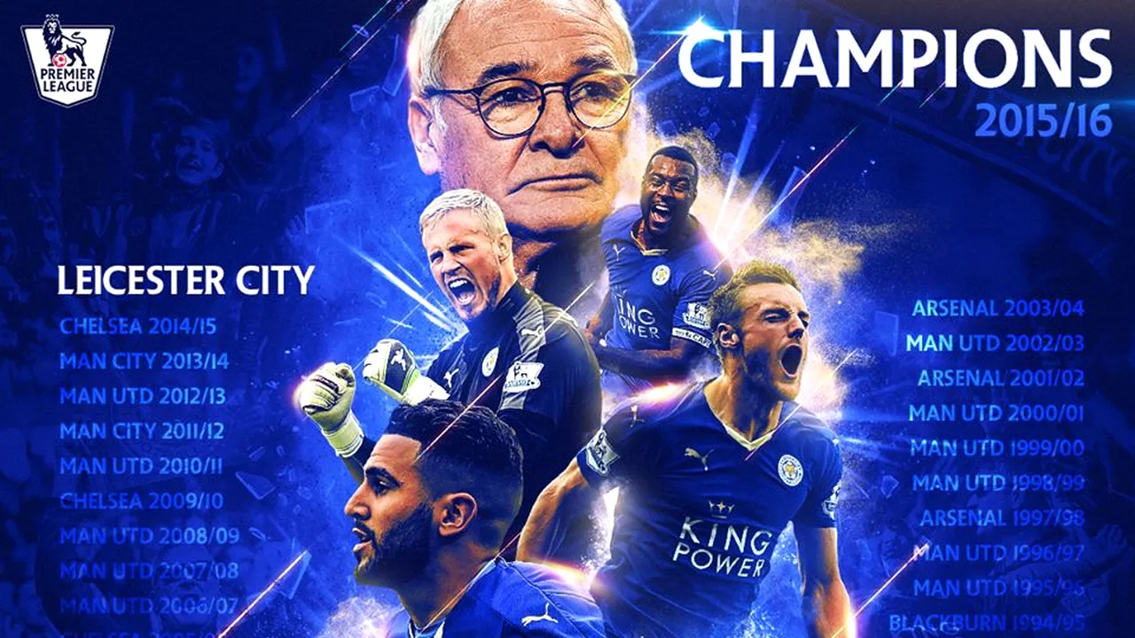Miracolul s-a produs! Leicester e noua campioană a Angliei!  VIDEO | Imagini superbe: reacția jucătorilor după fluierul final de la Chelsea - Tottenham. Suporterii au început deja petrecerea!