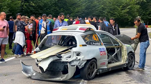 Accident teribil în Raliul de la Câmpulung! Costin Popescu a scăpat miraculos cu viață, după ce mașina s-a făcut praf: „A fost la investigații și a aflat asta!” VIDEO | EXCLUSIV