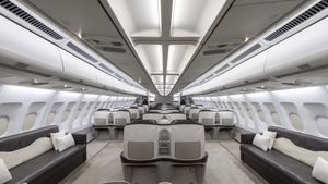Așa arată un Airbus de 350.000.000 de euro, cu 100 de paturi, în care sunt plimbați fotbaliștii
