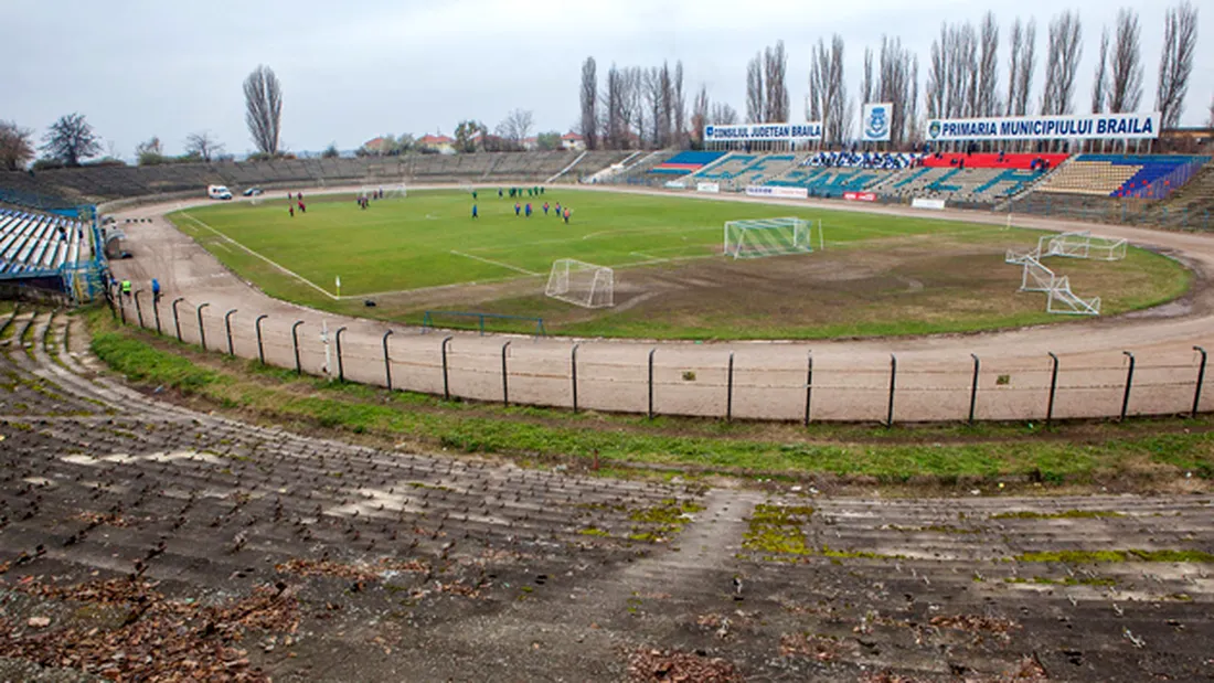 Dacia Unirea revine pe stadionul din Brăila. A fost nevoie de promovarea în Liga 2 pentru lucrări minore, care să asigure obținerea Certificatului de Securitate