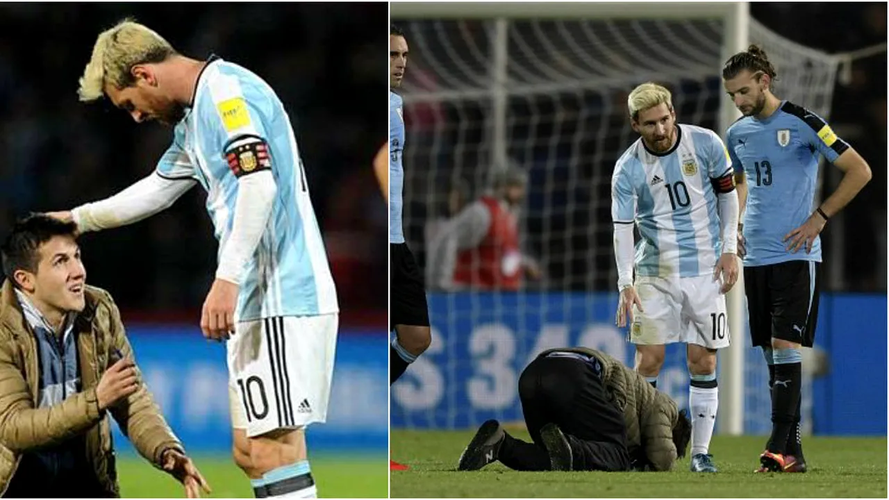 S-a întors Messi! Revenit la națională, starul BarÃ§ei a marcat și duce Argentina pe primul loc în preliminarii. VIDEO | Fanul intrat pe teren să-i pupe picioarele
