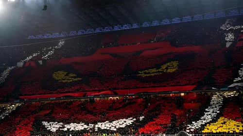 Atmosferă demnă de un „Derby della Madonnina” din semifinalele Ligii Campionilor! Scenografie impresionantă realizată de fanii Milanului! Nici interiștii nu s-au lăsat mai prejos | FOTO & VIDEO