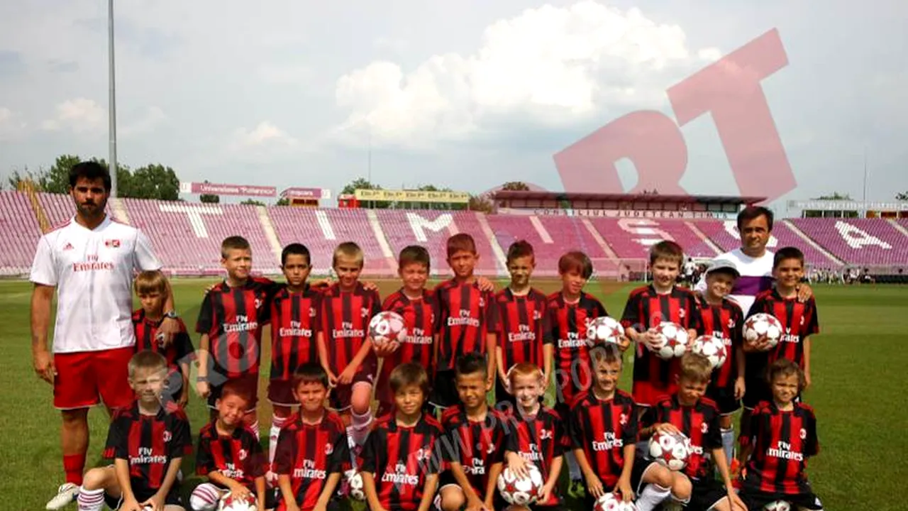 AC Milan revine cu proiectul Milan Junior Camp la Timișoara
