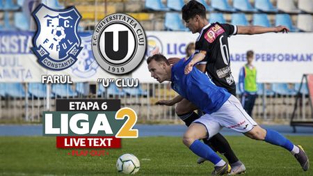 ”U” Cluj se impune în fața unei echipe a Farului în care jucătorii s-au întrecut în gafe. Ardelenii preiau șefia în Grupa A a play-out-ului Ligii 2 chiar de la constănțeni