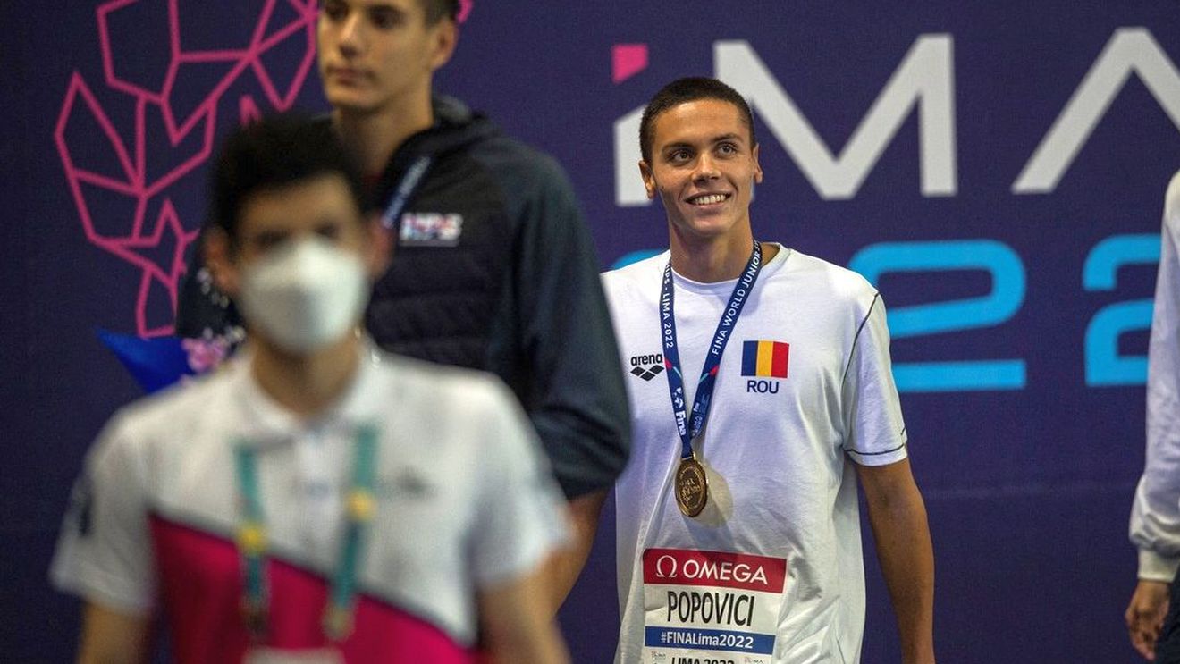 David Popovici, sub lupa presei americane după ce a impresionat și la Campionatele Mondiale de la Lima: „S-a remarcat și din punct de vedere emoțional!”