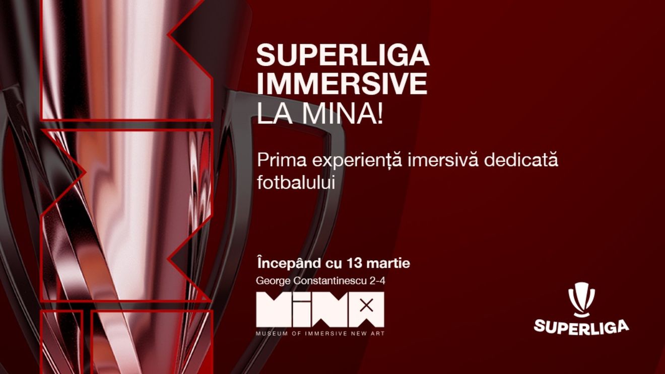 ADVERTORIAL. MINA și Superliga lansează show-urile imersive  dedicate echipelor de top din fotbalul românesc