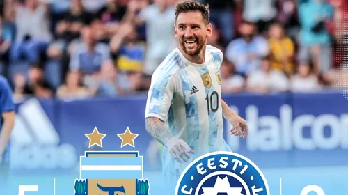 Lionel Messi a înscris de cinci ori în meciul Argentina – Estonia! Starul lui PSG, pus la zid de către fani! Motivul! „Rușinos!” | VIDEO