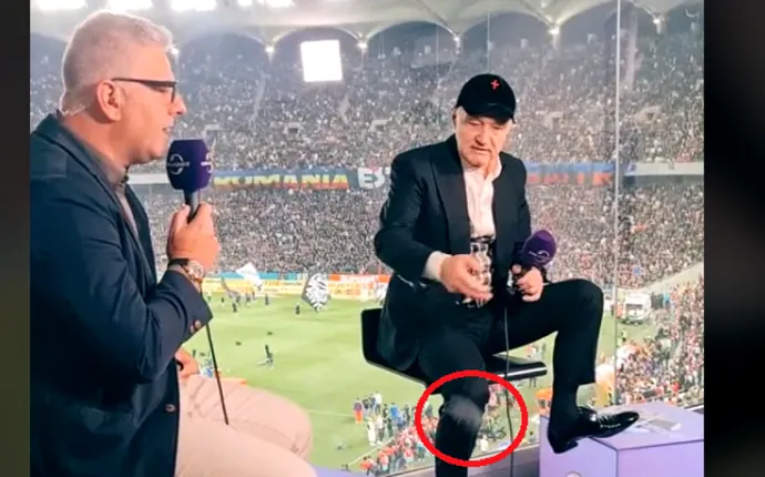 Ce nu s-a văzut la TV! Gigi Becali și-a aruncat telefonul în direct și la scurt timp a rămas fără șapca de 450 € | VIRAL