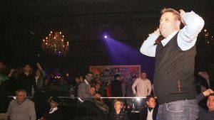 Șumudică a fost one man show la petrecerea de final de an:** "Forza Napoli!"