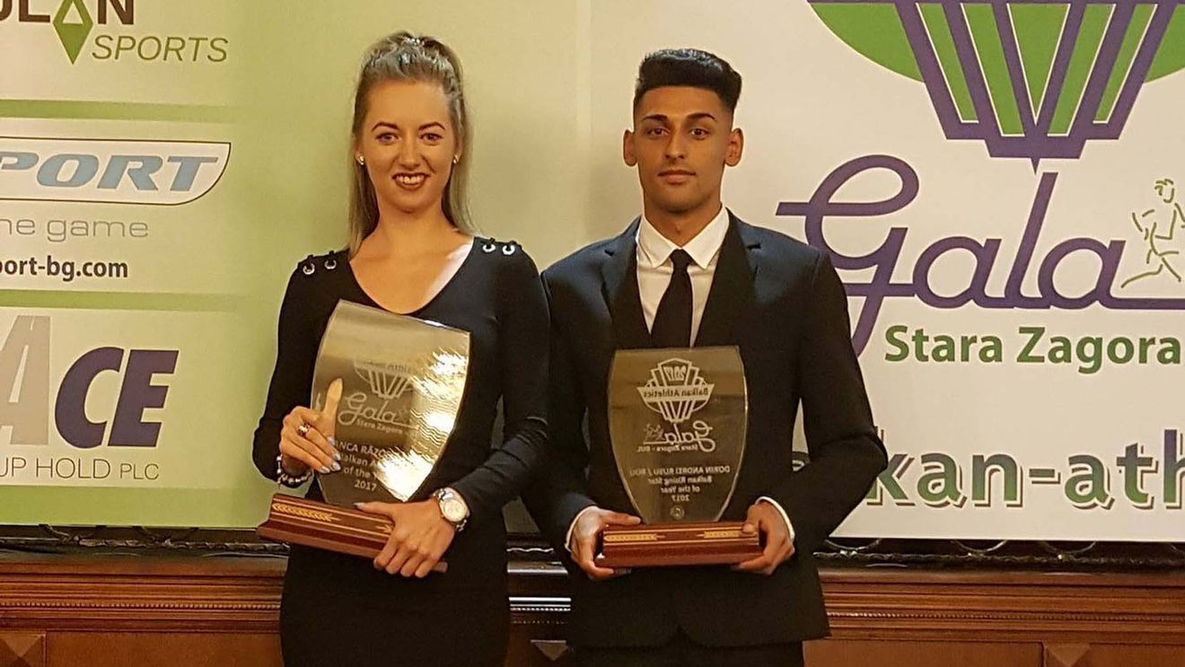 Bianca Răzor și Andrei Rusu, premiați la "Gala atletismului balcanic"