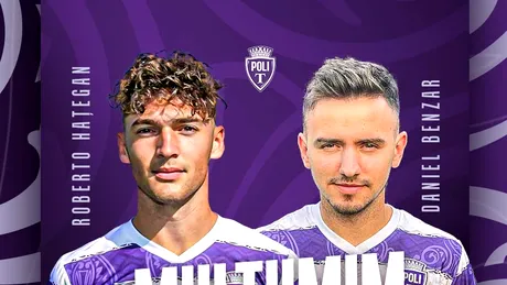 OFICIAL | Poli Timișoara s-a despărțit de Roberto Hațegan și Daniel Benzar, însă a anunțat și mai mulți jucători pe care i-a cedat altor cluburi