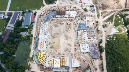EXCLUSIV | Imagini de la înălțime cu stadionul Steaua. Bijuteria din Ghencea prinde formă. Au început lucrările și la Arcul de Triumf. FOTO&VIDEO
