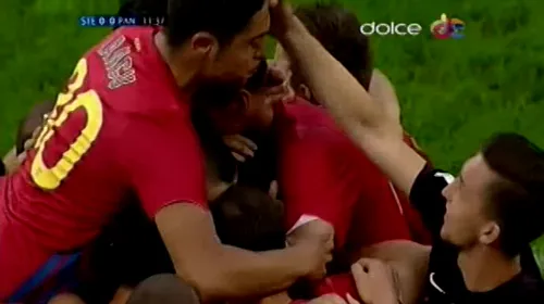 VIDEO: Raul Rusescu a deschis scorul în partida cu Pandurii cu un șut superb la colțul scurt!** Atacantul Stelei a ajuns la 20 de goluri în campionat