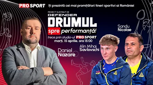 Emisiunea „Drumul spre performanță”, marți 15 aprilie, de la ora 15.00. Cine este Alin Mihai Savlovschi, campion național la 3000 de metri obstacole