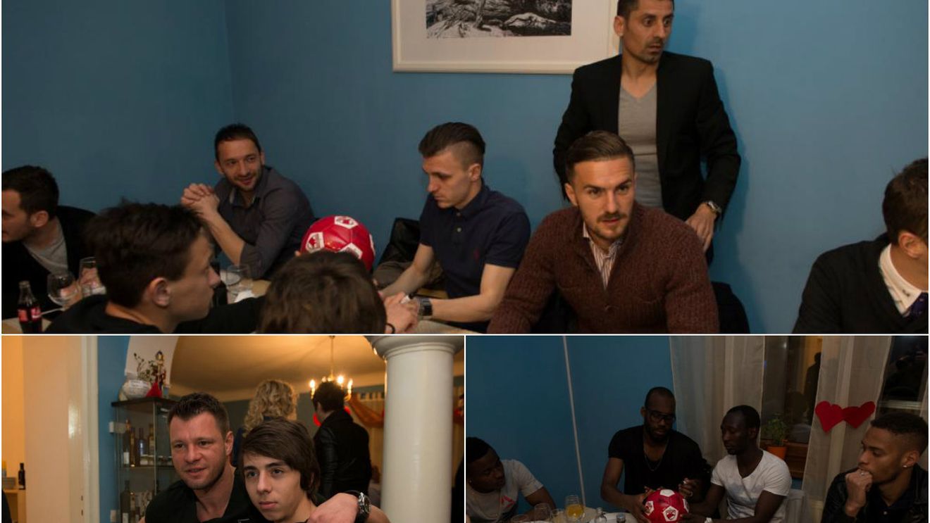 GALERIE FOTO | Departamentul de marketing a oferit o seară grecească jucătorilor dinamoviști. Boubacar a surprins: "Da, ați auzit bine! Vrem locul doi!" 