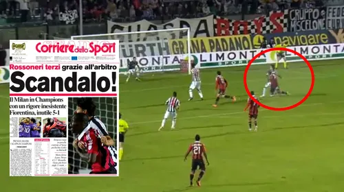 Scandal! „Arbitrii au dus-o pe Milan în Ligă” VIDEO Faza rușinoasă din care Balotelli a obținut un penalty cu Siena
