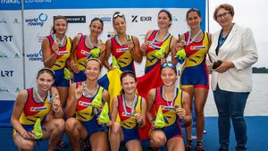 România a luat medalia de bronz la 8+1 feminin la Campionatele Mondiale U19