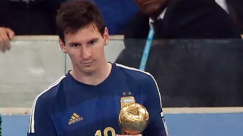 Messi, trist după pierderea CM: „Nu mă interesează trofeul oferit de FIFA”