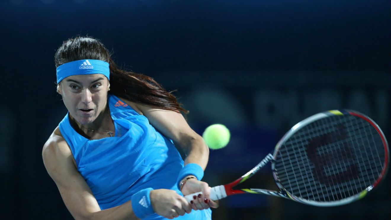 Selfie by Sorana. Fotografia postată de Cîrstea în pauza unui antrenament