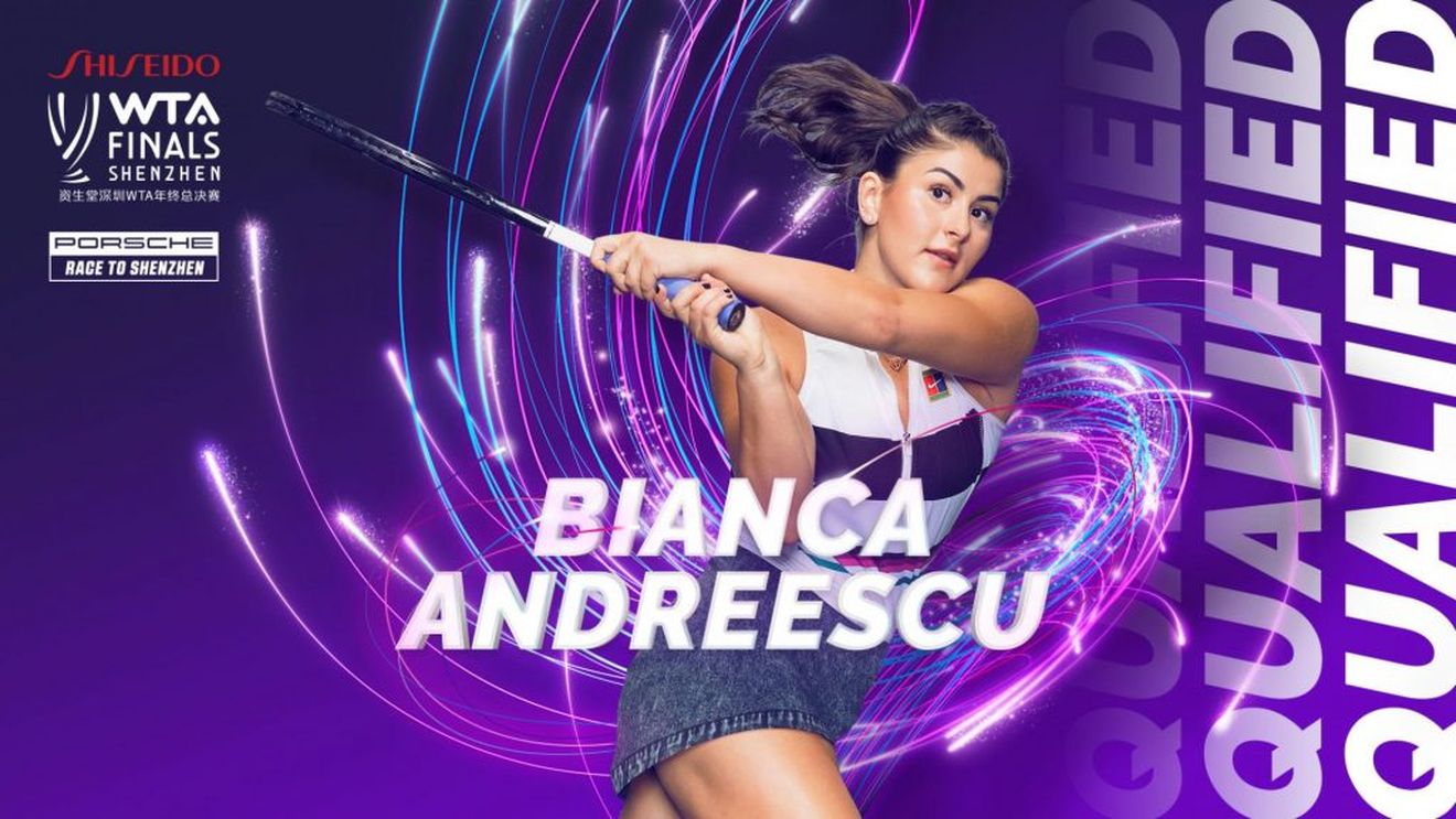 Turneul Campioanelor 2019 | Tot ce trebuie să știi despre Bianca Andreescu: mezina competiției de la Shenzhen "a rupt" hard-ul în acest an, urcând aproape 150 poziții în WTA