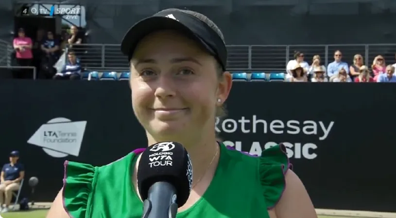 Jelena Ostapenko nu se dezminte: „O țărăncuță!