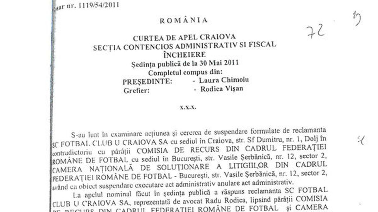 Se bat în încheieri de ședință