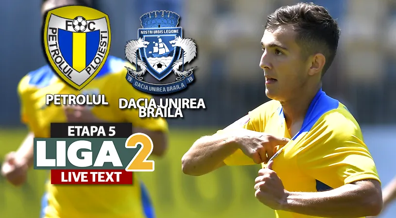 Sory Brăila! Diarra a marcat de patru ori contra Daciei Unirea și a urcat Petrolul pe locul 1 în Liga 2 cel puțin pentru o zi