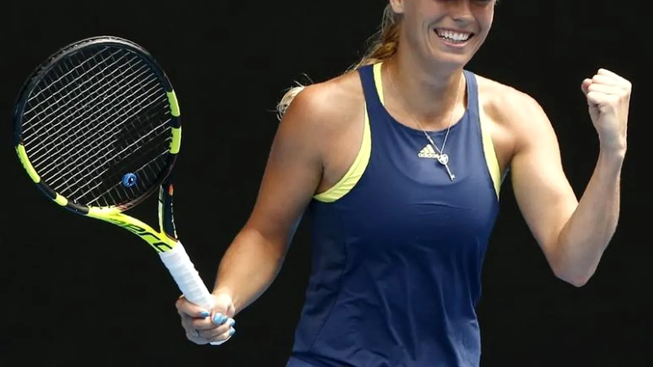 Caroline Wozniacki e prima finalistă la Australian Open. Daneza a lăsat-o să viseze pe Mertens doar în setul al doilea