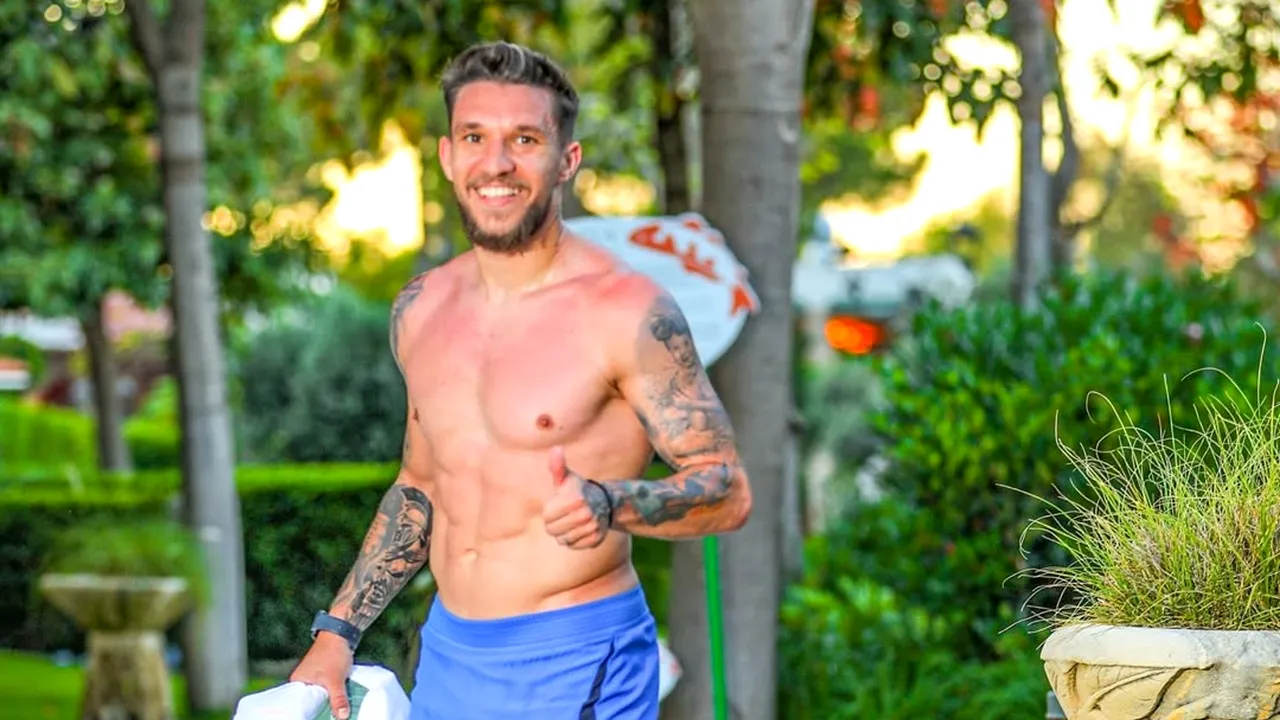 Antrenorul vedetelor îl transformă pe Alex Băluță la sală! La o zi după ce Gigi Becali l-a cerut înapoi în lotul FCSB, fotbalistul a tras de „fiare” ca o „bestie”