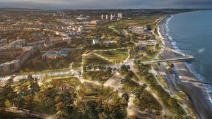 Ce bijuterie! Au făcut proiectul pentru noul stadion care va fi construit pe plajă: va aduce 2.000.000.000 de euro în 50 de ani!