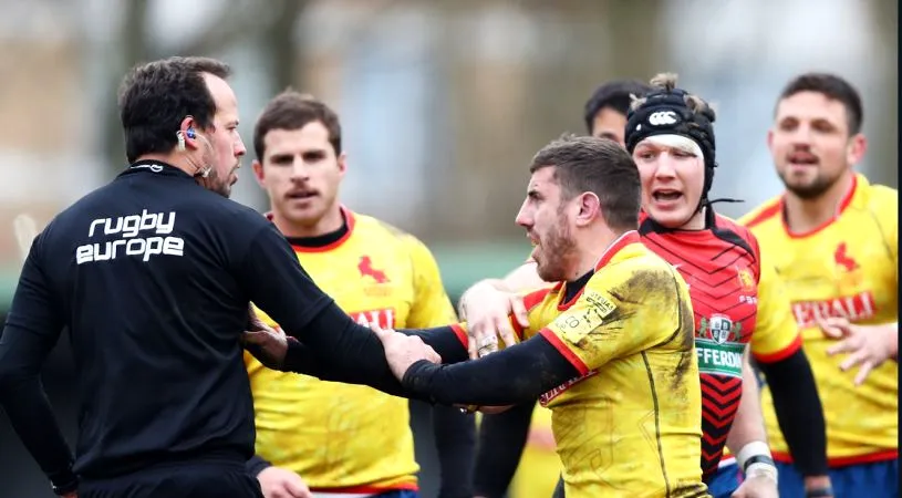 FR de Rugby, comunicat oficial despre arbitrul de la Belgia - Spania. Arbitrul a fost fugărit pe teren