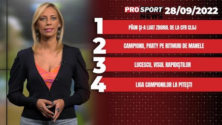 ProSport NEWS | Păun și-a luat zborul de la CFR Cluj! Cele mai importante știri ale zilei | VIDEO